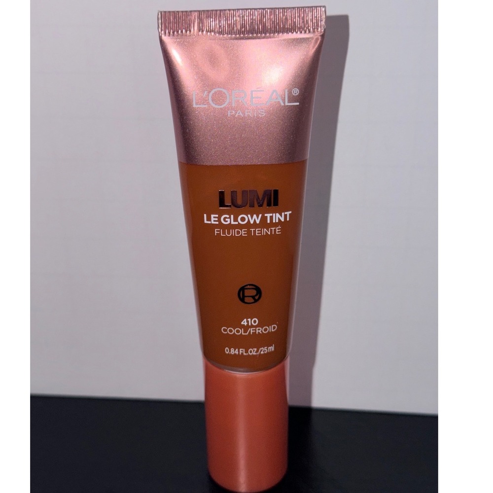 L'Oreal Paris Lumi Le Glow Tint 410 Cool Froid Hydrating Serum Skin Tint 0.84oz